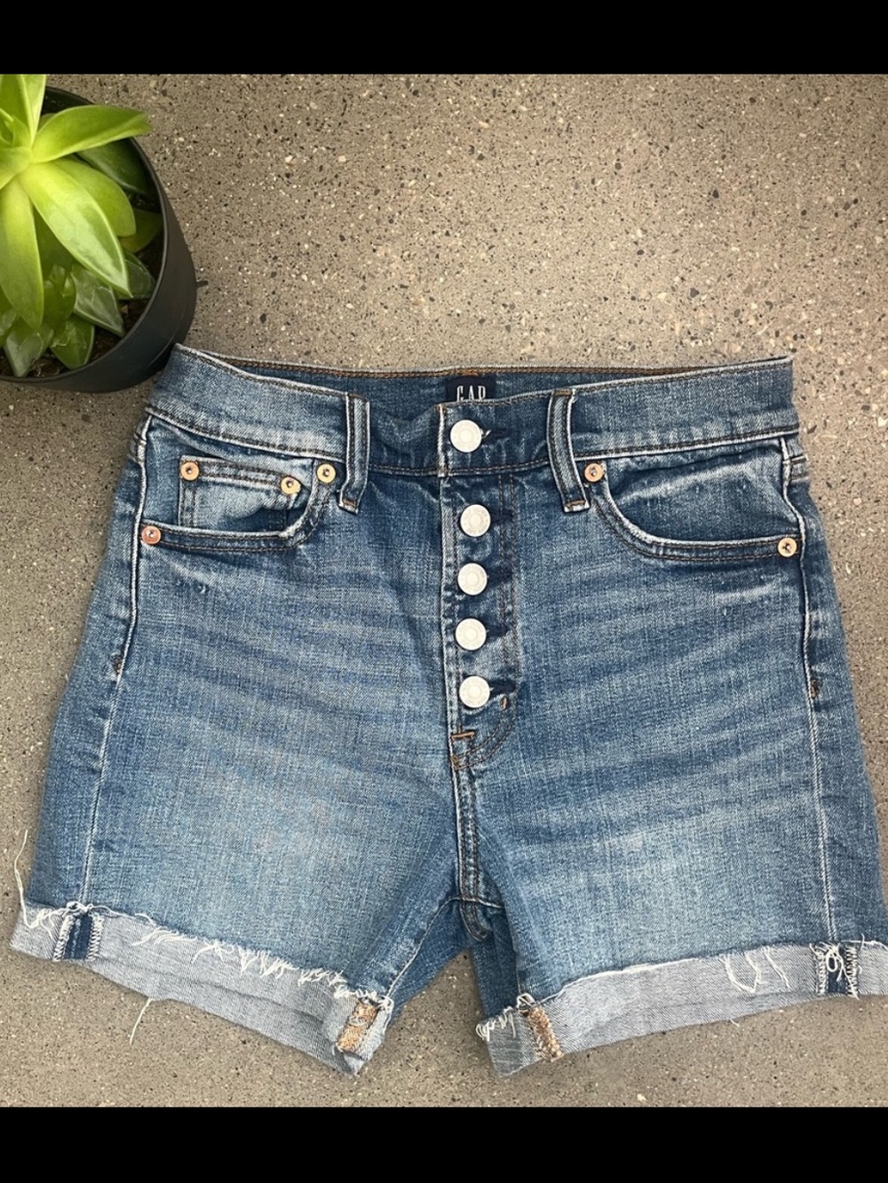 Gap High Rise Denim Shorts